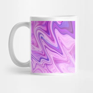 Zig Zag - Abstract in Pinks, Mauve and White Mug